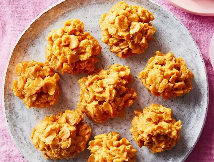Peanut Butter Cornflake Cookies