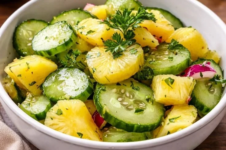 Pineapple Cucumber Salad