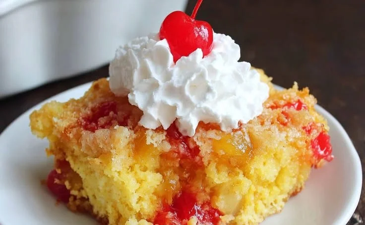 Pineapple Upside Down Dump Cake
