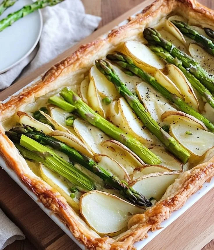 Potato and Asparagus Tart