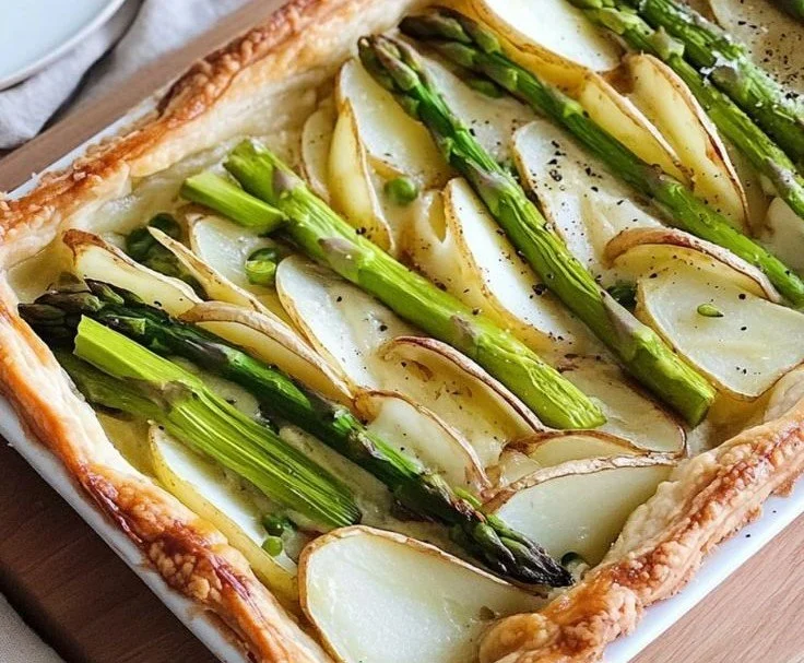 Potato and Asparagus Tart