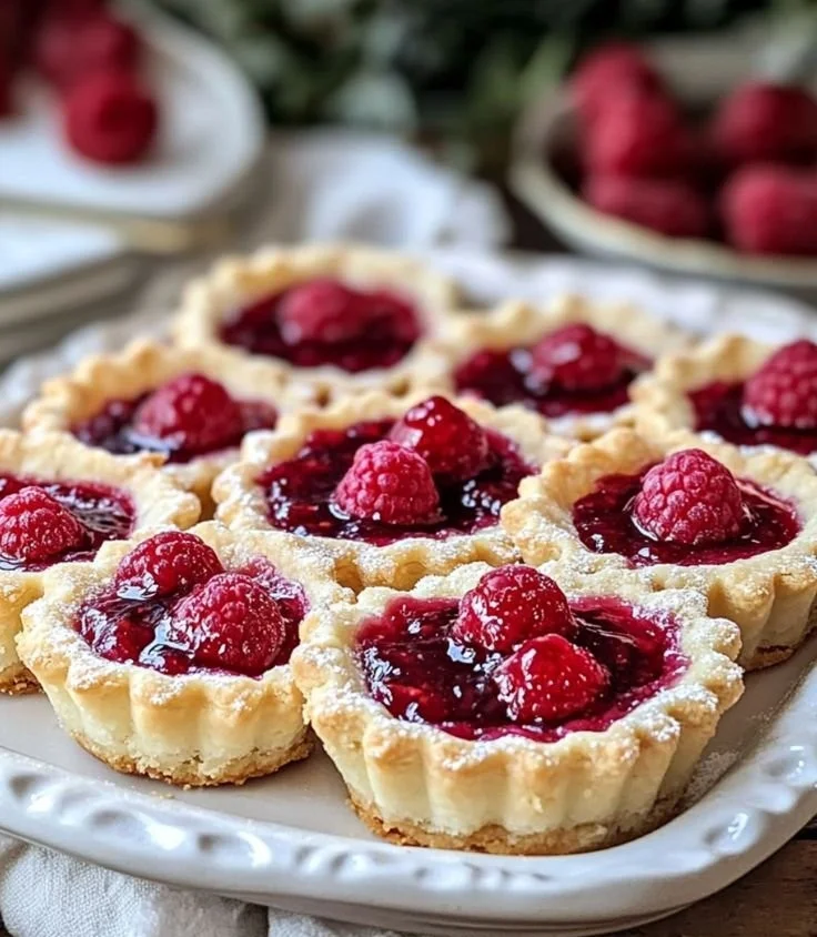 Raspberry Shortbread Tarts