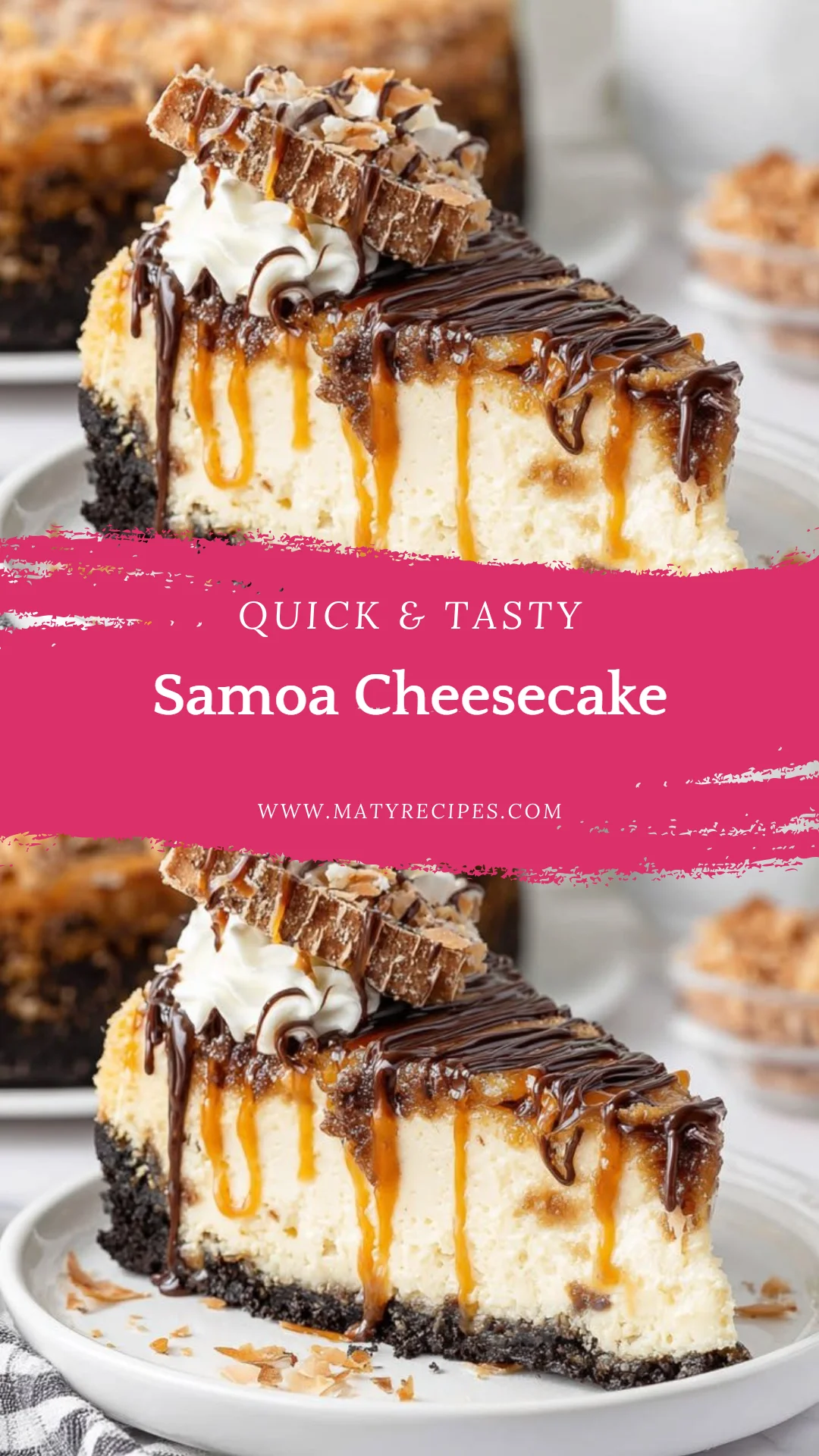Samoa Cheesecake