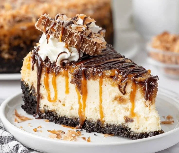Samoa Cheesecake