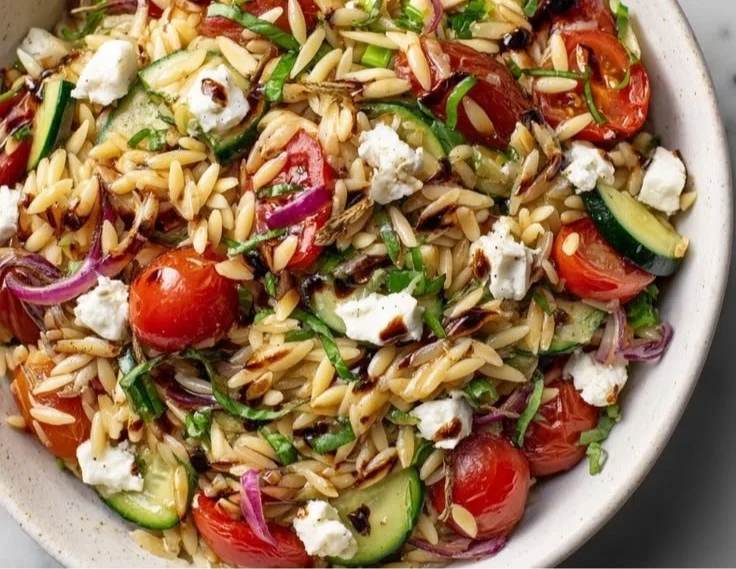 Spinach Orzo Salad Pressure Cooker Recipe