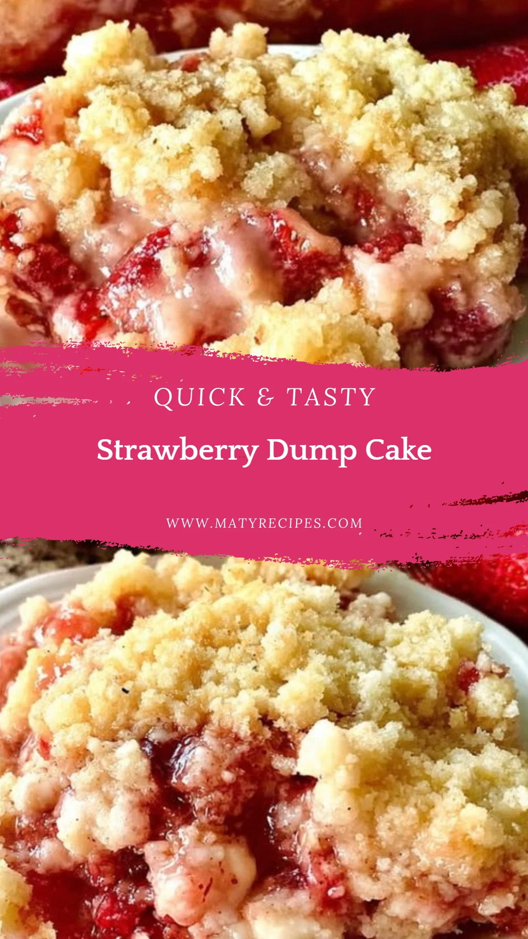 Strawberry Dump Cake