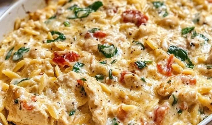Tuscan Chicken and Orzo