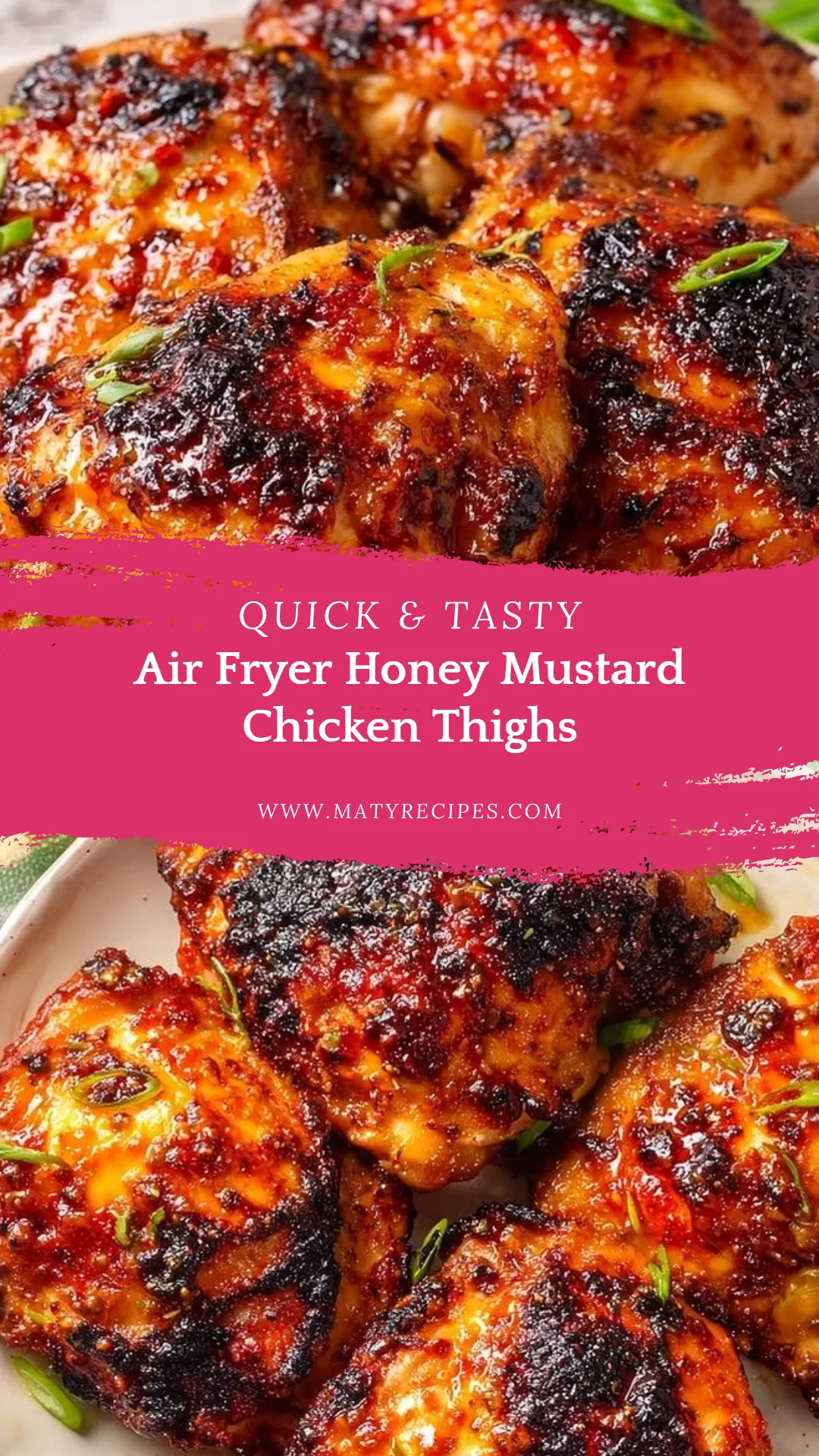 Air Fryer Honey Mustard Chicken Thighs