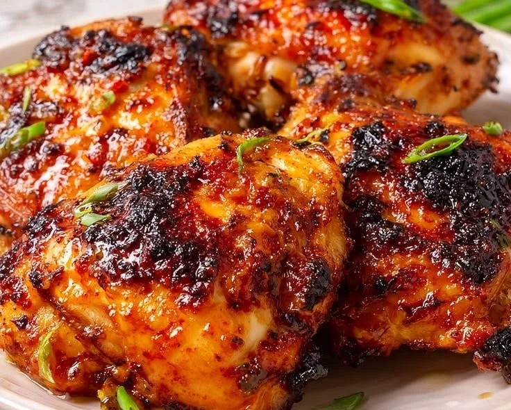 Air Fryer Honey Mustard Chicken Thighs