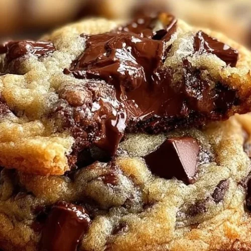 Bakery style chocolate chip cookies on a cooling rack
