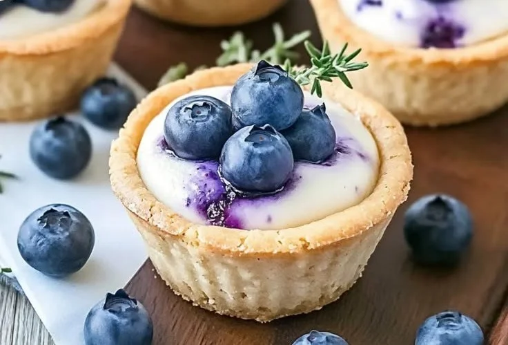 Blueberry Cheesecake Cookie Cups