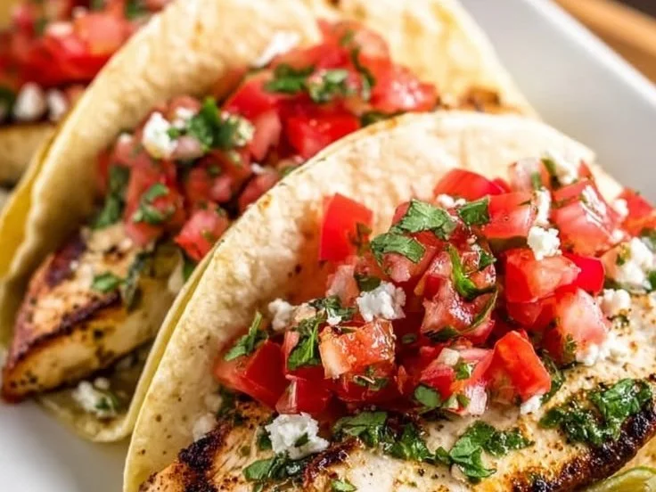 Cilantro Lime Grilled Chicken Tacos