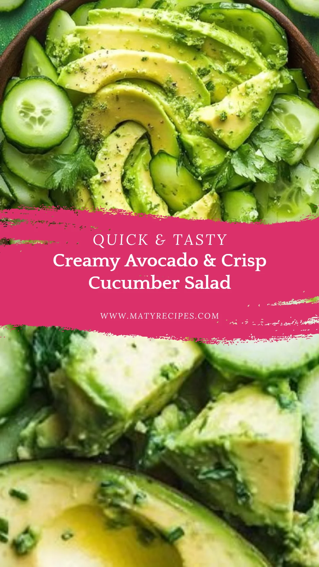 Creamy Avocado & Crisp Cucumber Salad