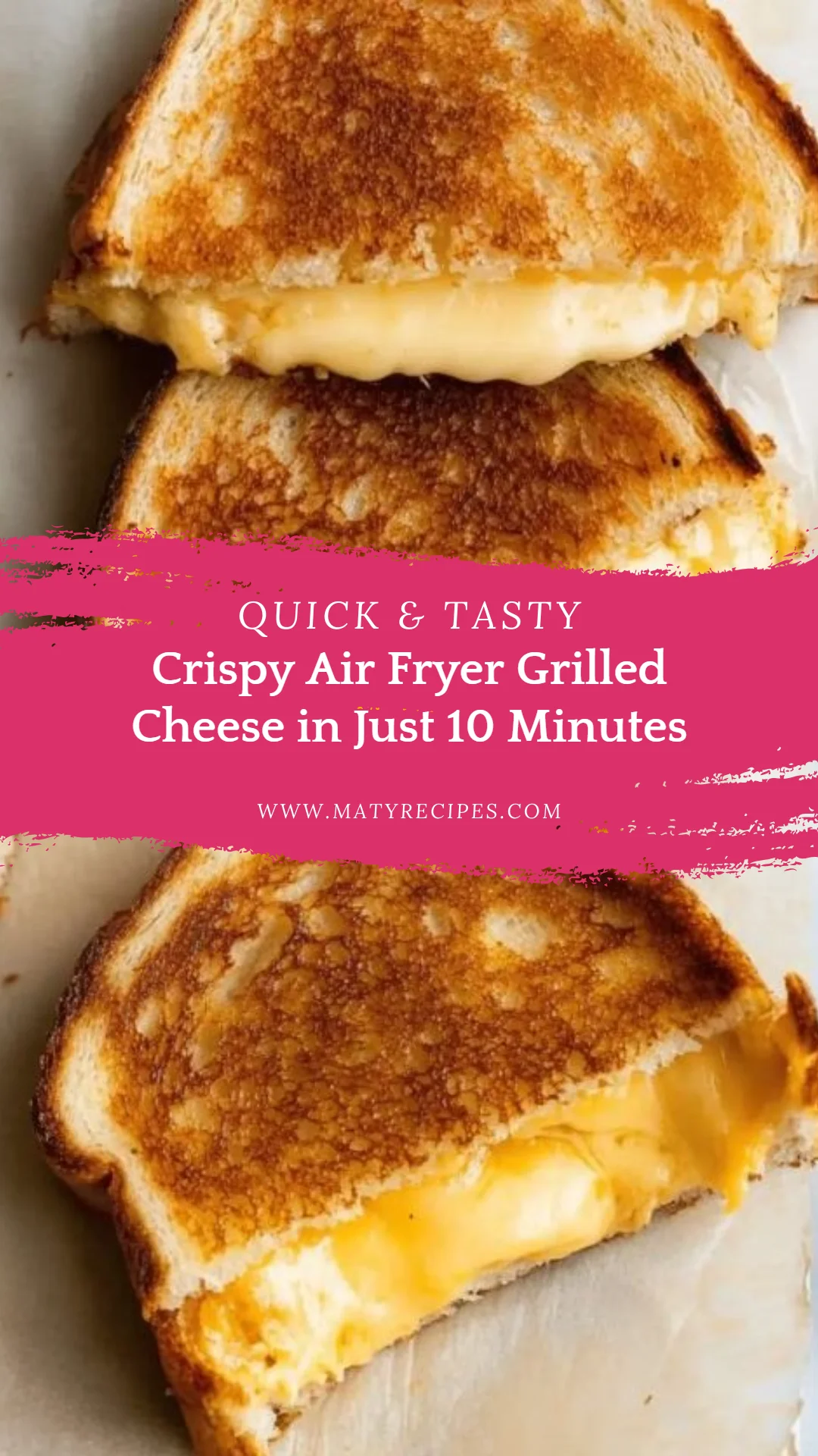 Crispy Air Fryer Grilled Cheese in Just 10 Minutes