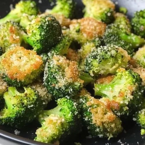 Crispy broccoli bites served as a healthy snack option