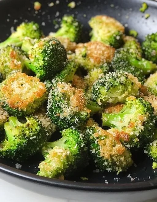 Crispy broccoli bites served as a healthy snack option
