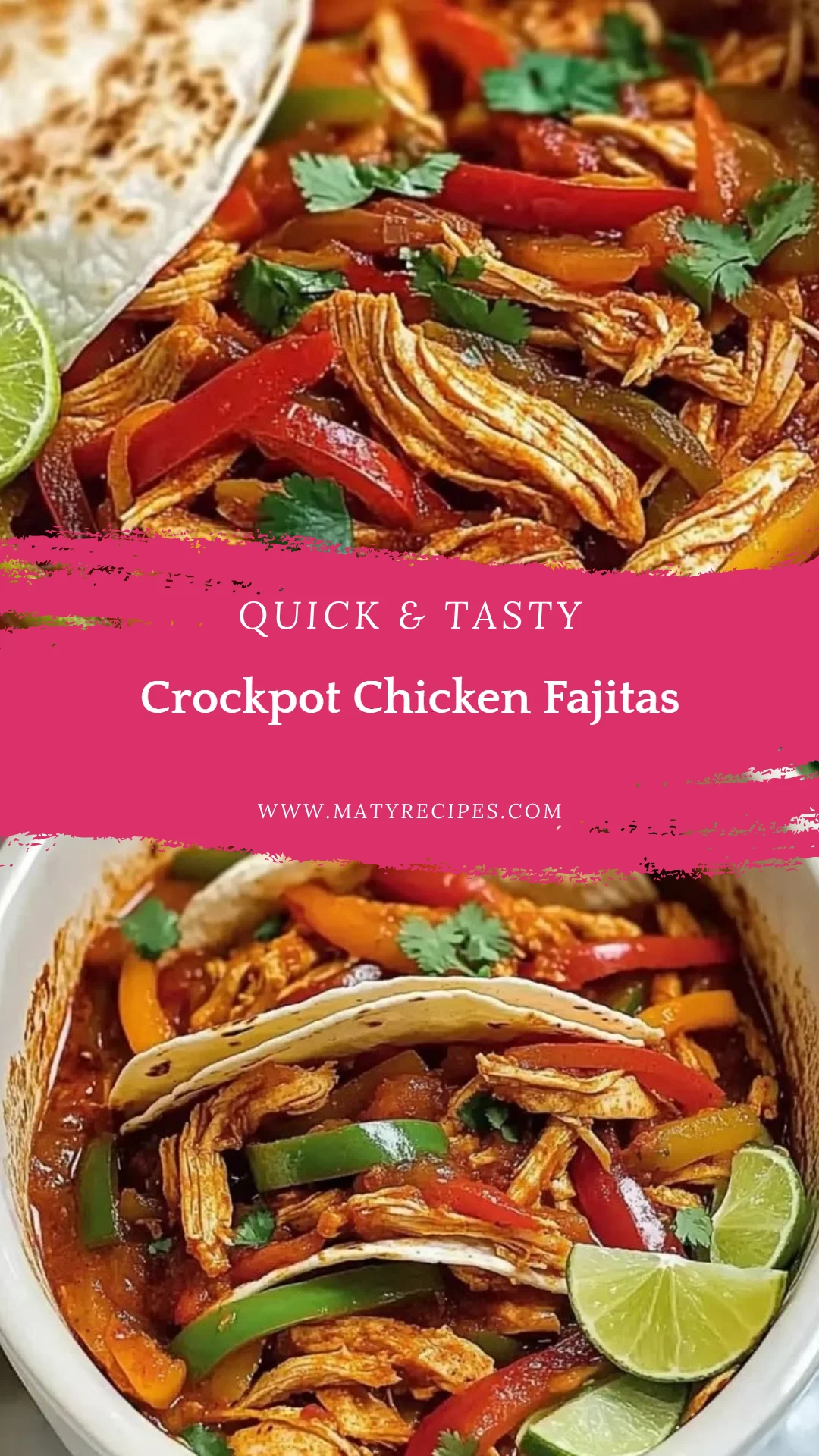 Crockpot Chicken Fajitas