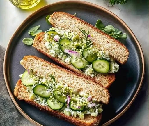 Cucumber Salad Sandwiches