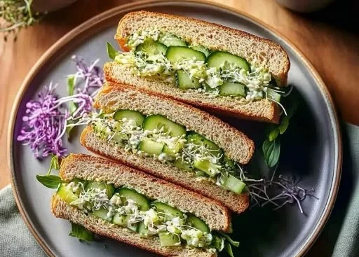 Cucumber Salad Sandwiches