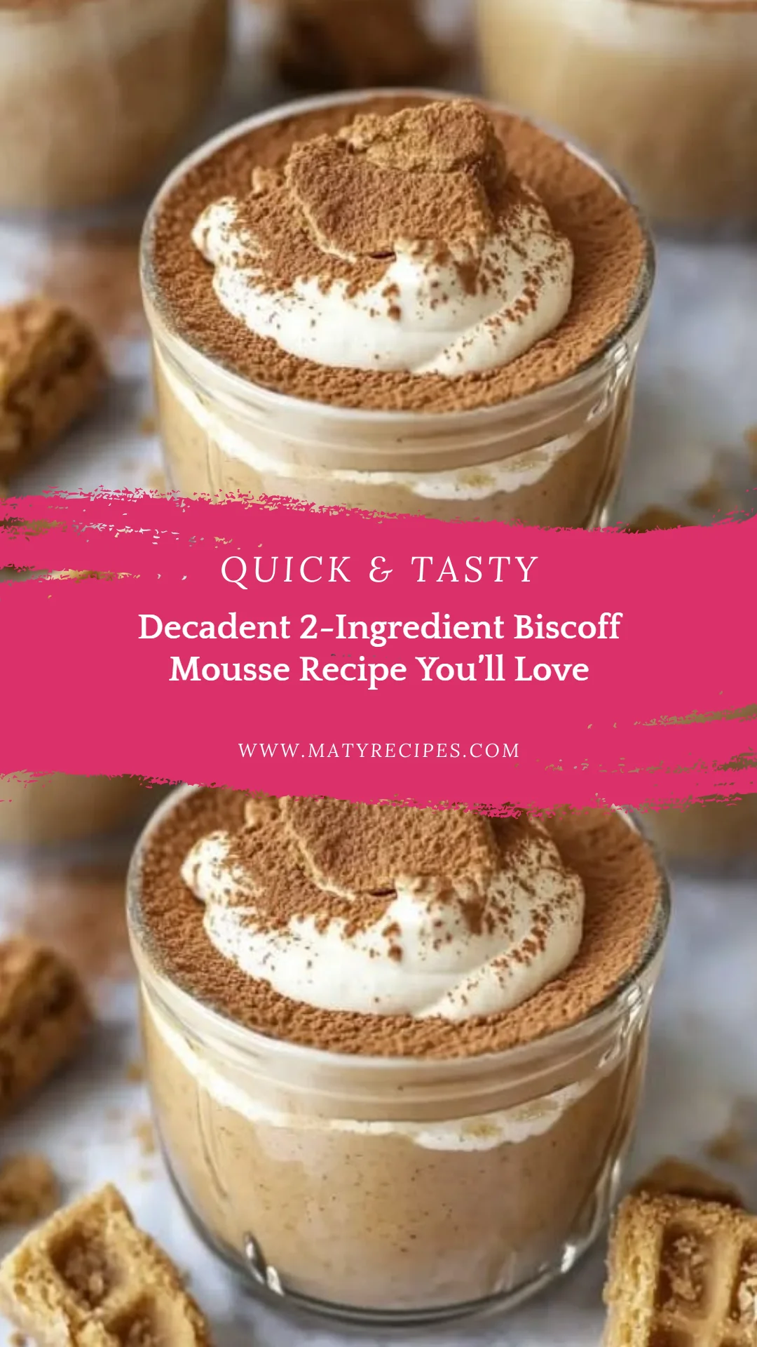 Decadent 2-Ingredient Biscoff Mousse Recipe You’ll Love