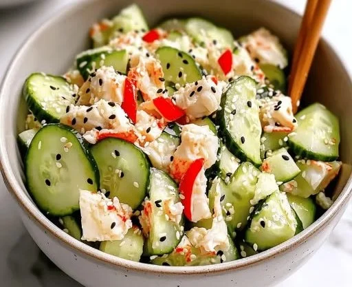 Easy California Roll Cucumber Salad for a Refreshing Meal