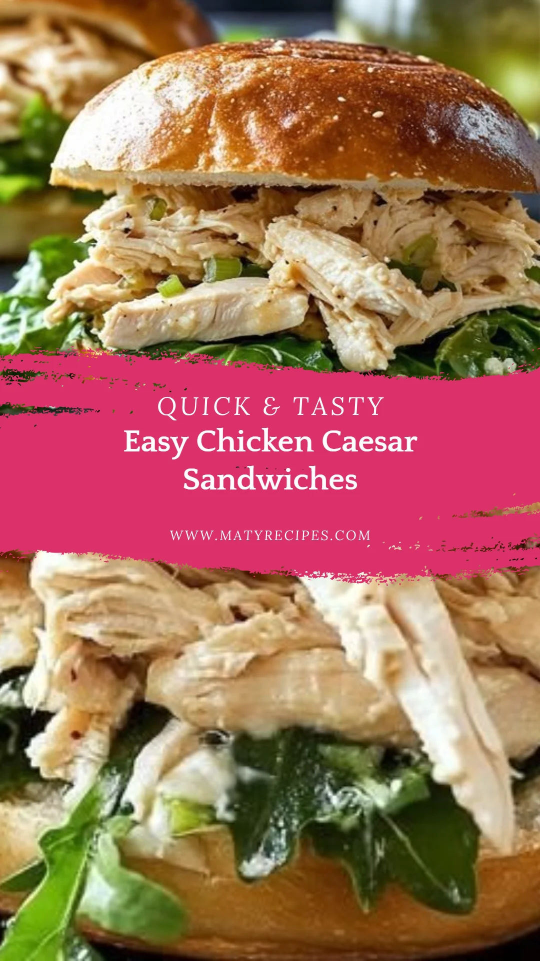 Easy Chicken Caesar Sandwiches