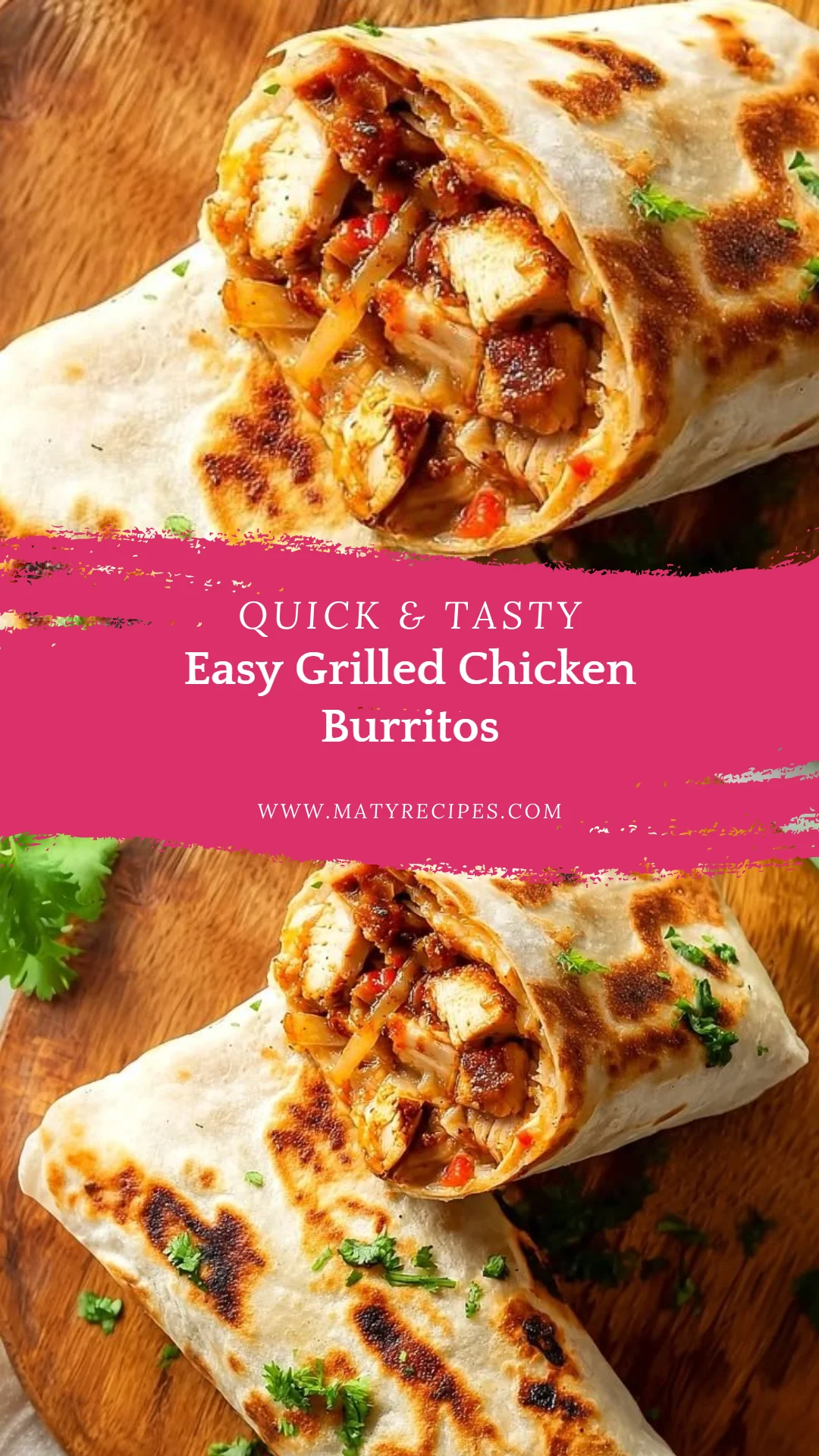 Easy Grilled Chicken Burritos
