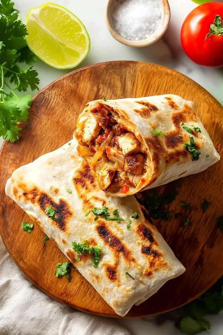 Easy Grilled Chicken Burritos