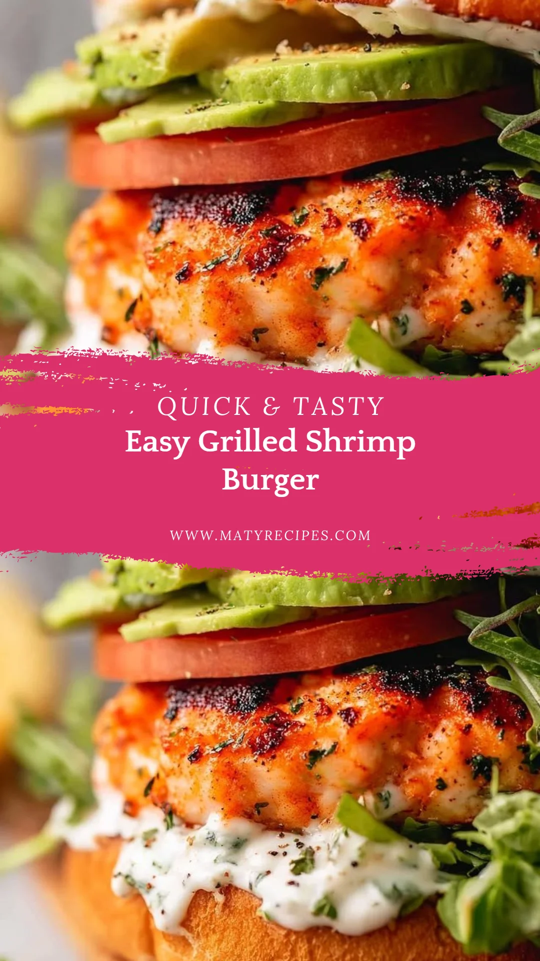 Easy Grilled Shrimp Burger
