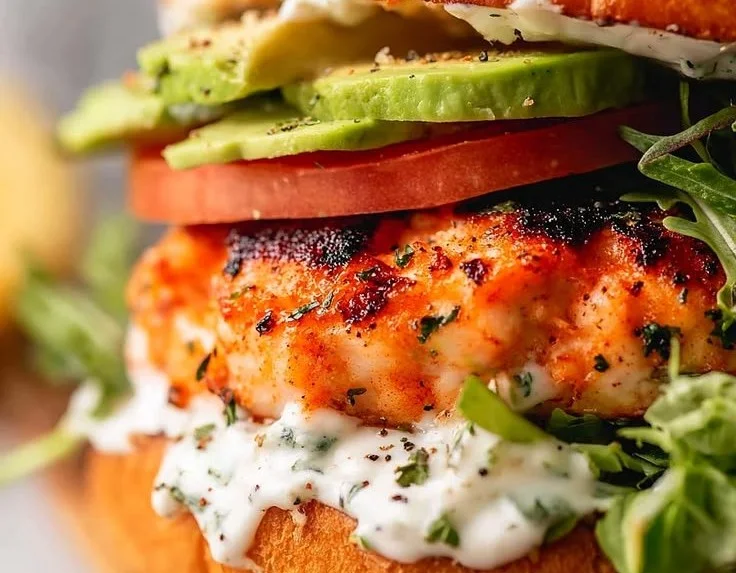 Easy Grilled Shrimp Burger