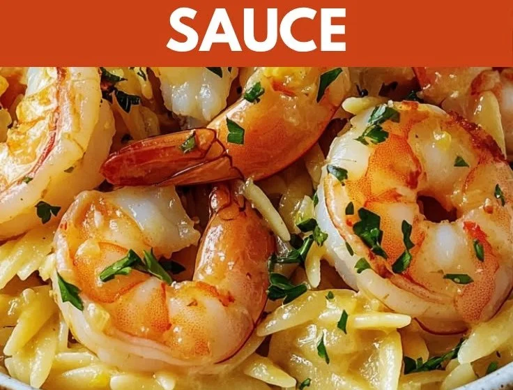 Easy Shrimp Orzo in Lemon Garlic Sauce