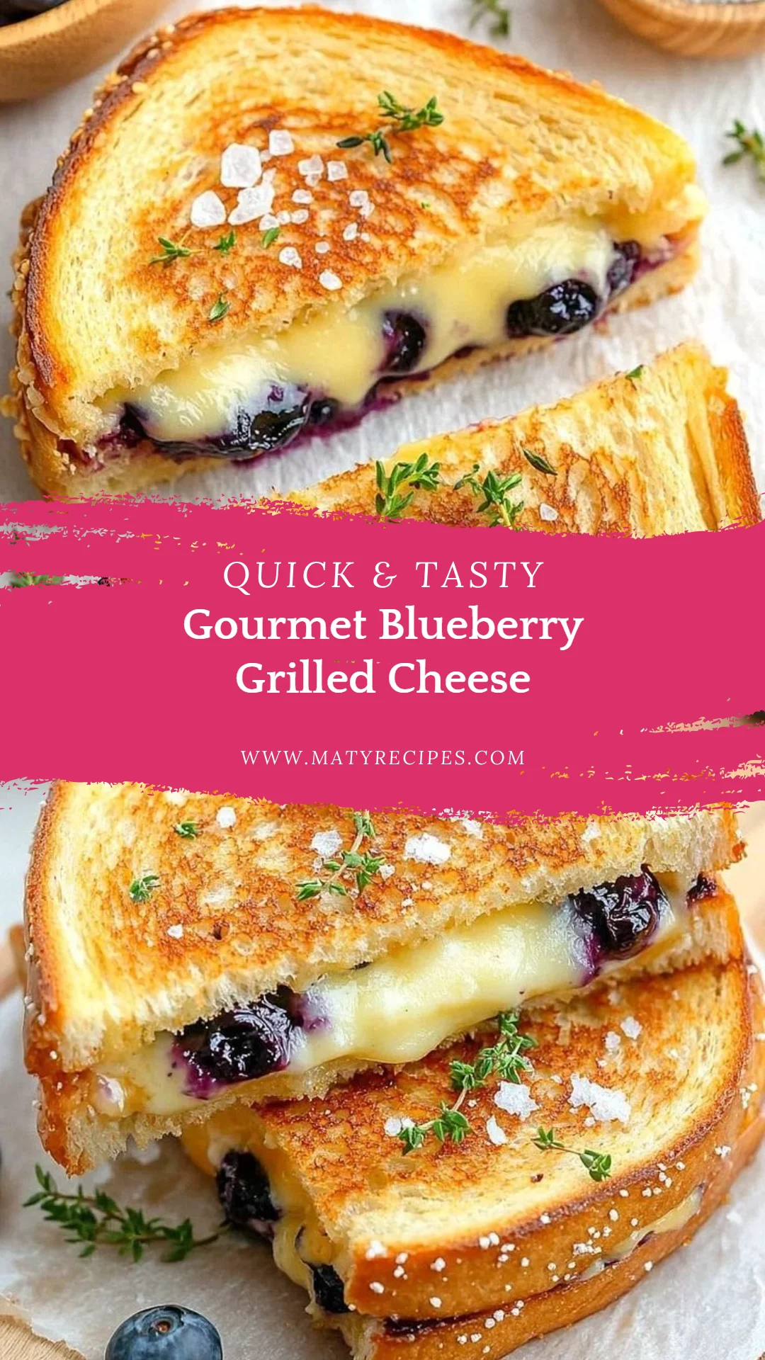 Gourmet Blueberry Grilled Cheese