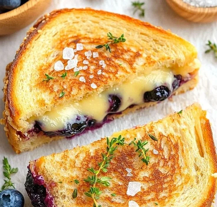 Gourmet Blueberry Grilled Cheese