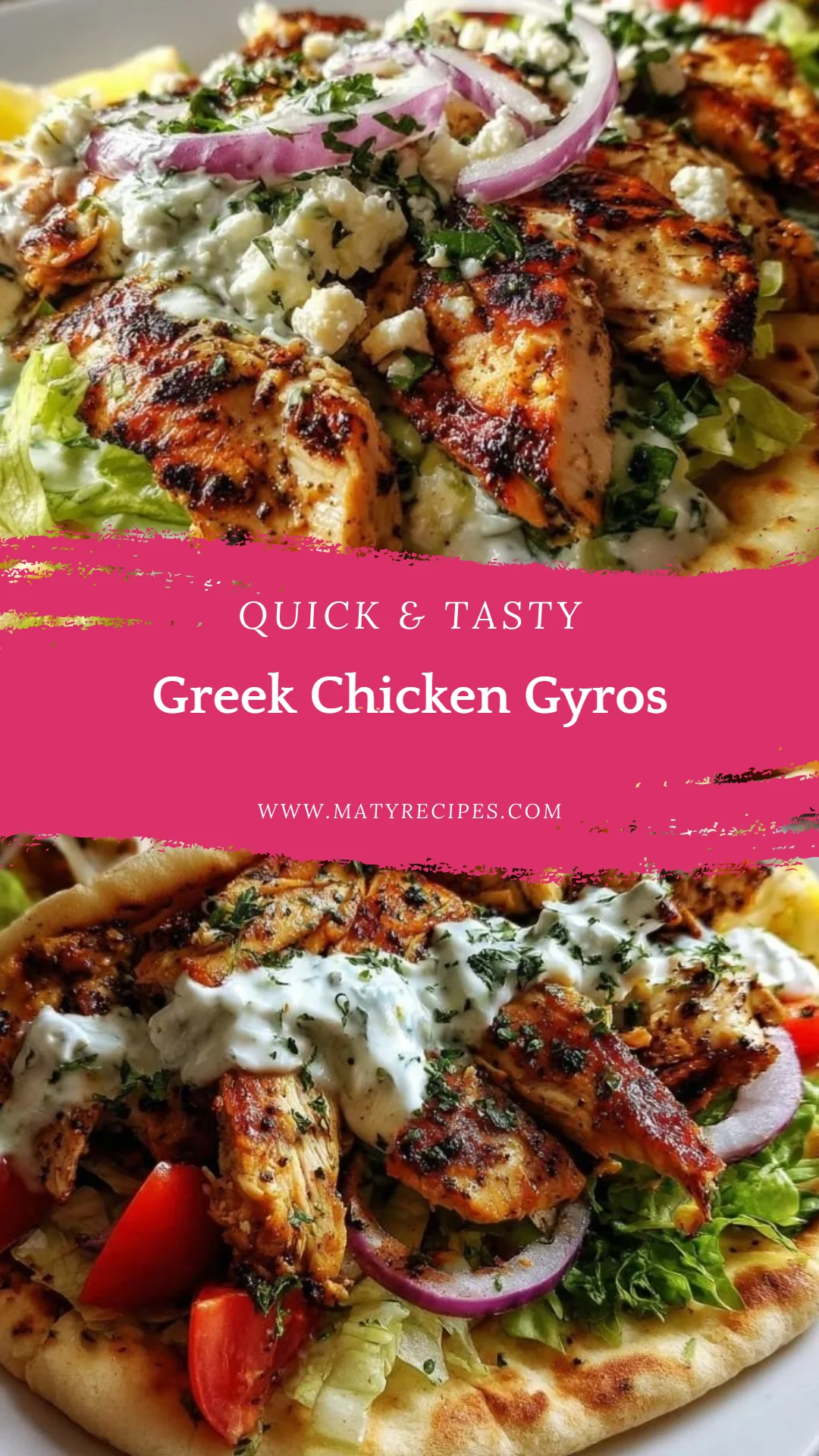 Greek Chicken Gyros