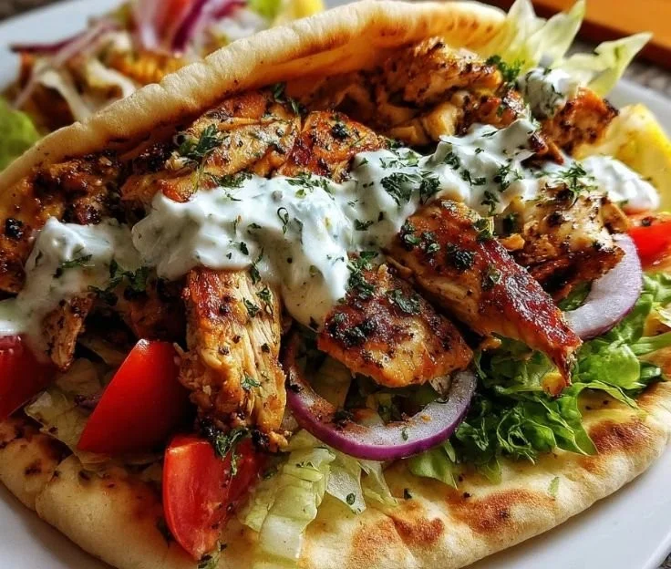 Greek Chicken Gyros