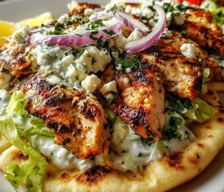 Greek Chicken Gyros