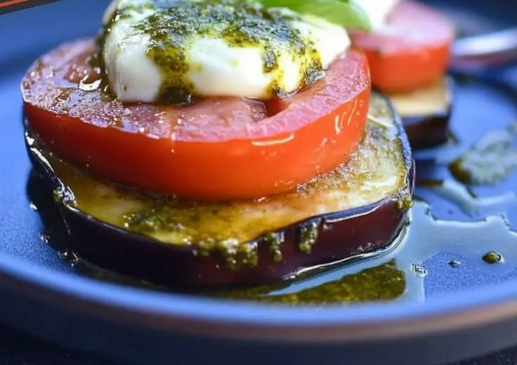 Grilled Eggplant Caprese