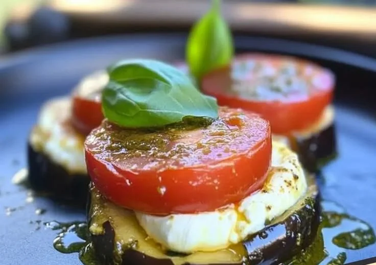 Grilled Eggplant Caprese