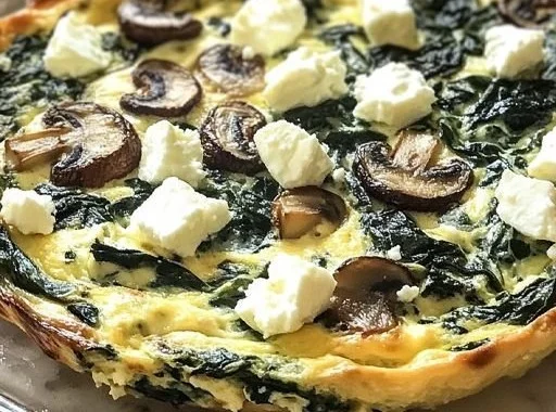 Healthy Feta Spinach Quiche – No Crust, No Guilt