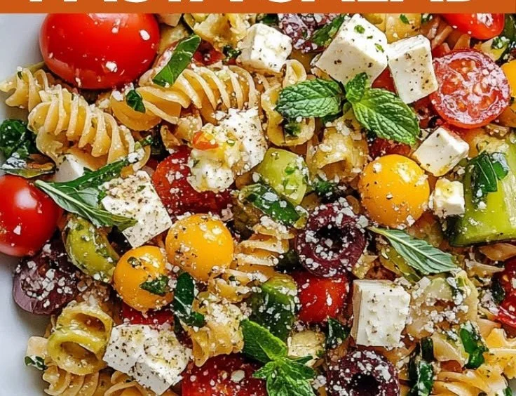 Healthy Greek Pasta Salad