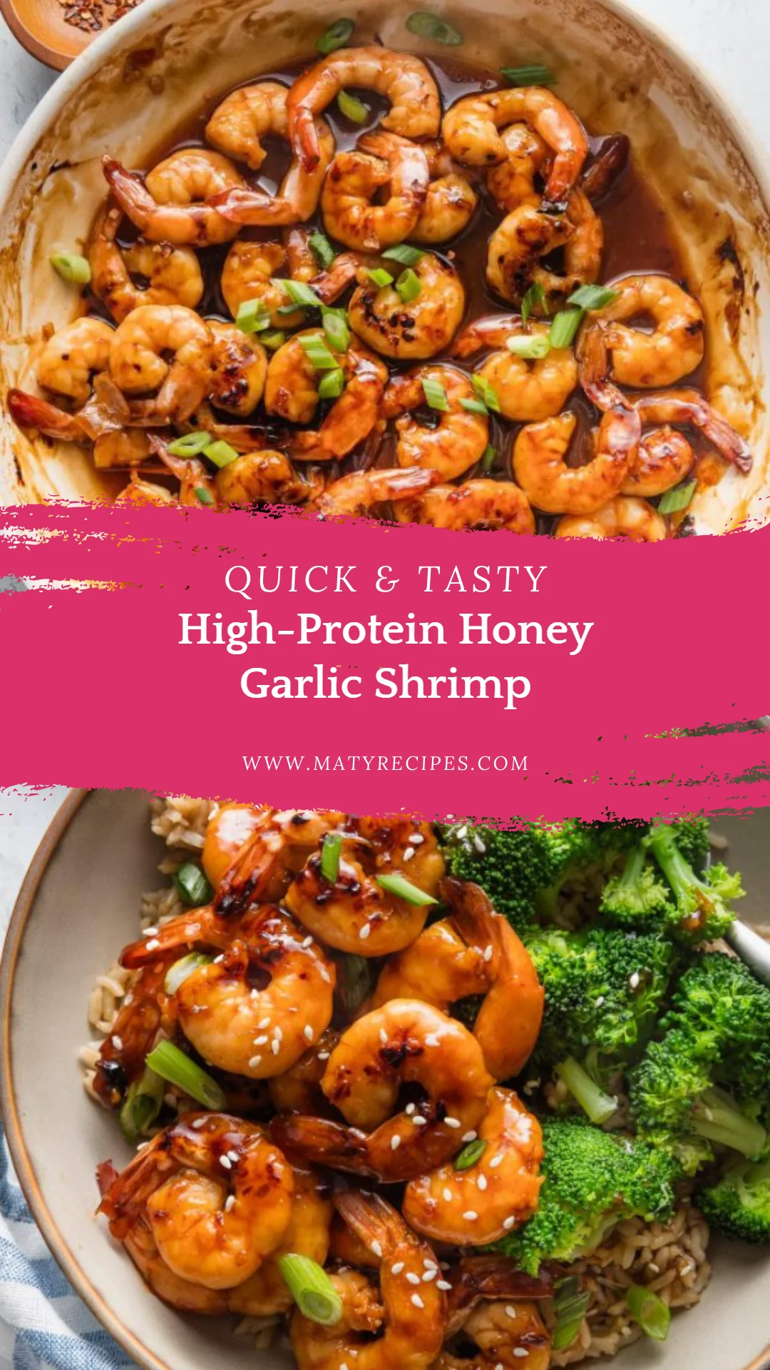 High-Protein Honey Garlic Shrimp