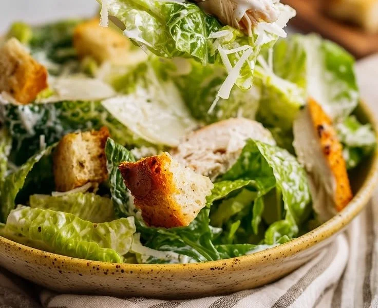 Homemade Grilled Chicken Caesar Salad