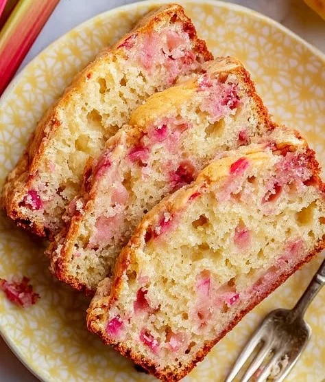 Homemade Lemon Rhubarb Bread