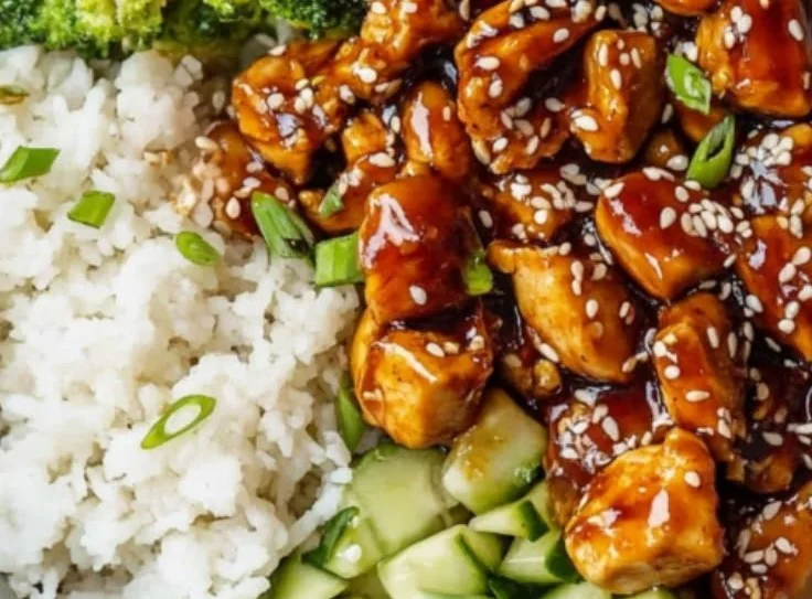 Honey Garlic Chicken Bowls