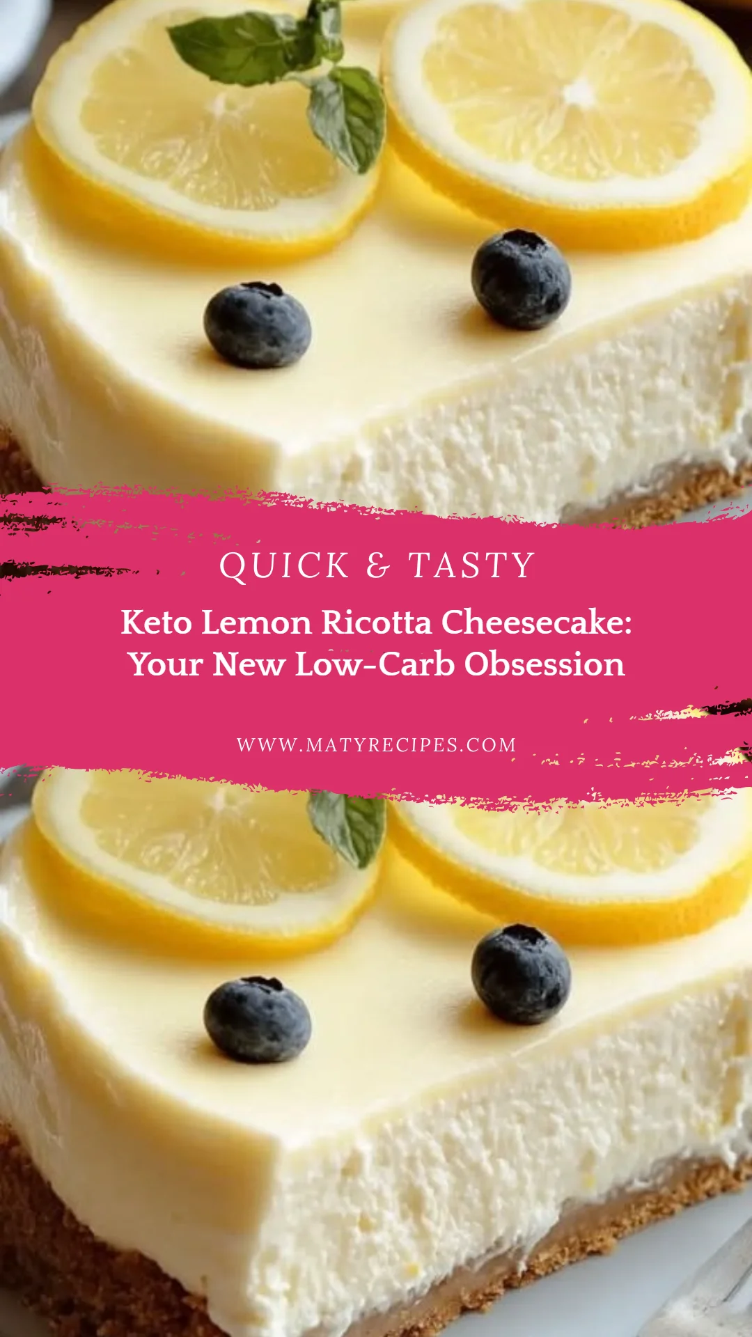 Keto Lemon Ricotta Cheesecake: Your New Low-Carb Obsession