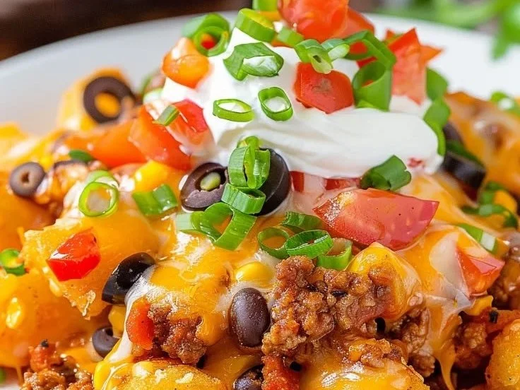 Mexican Tater Tot Casserole