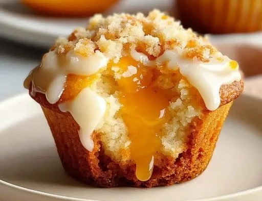 Orange Crumble Cream Cheese Muffins