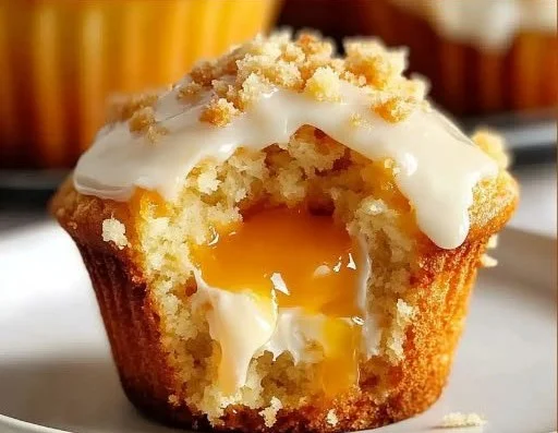 Orange Crumble Cream Cheese Muffins