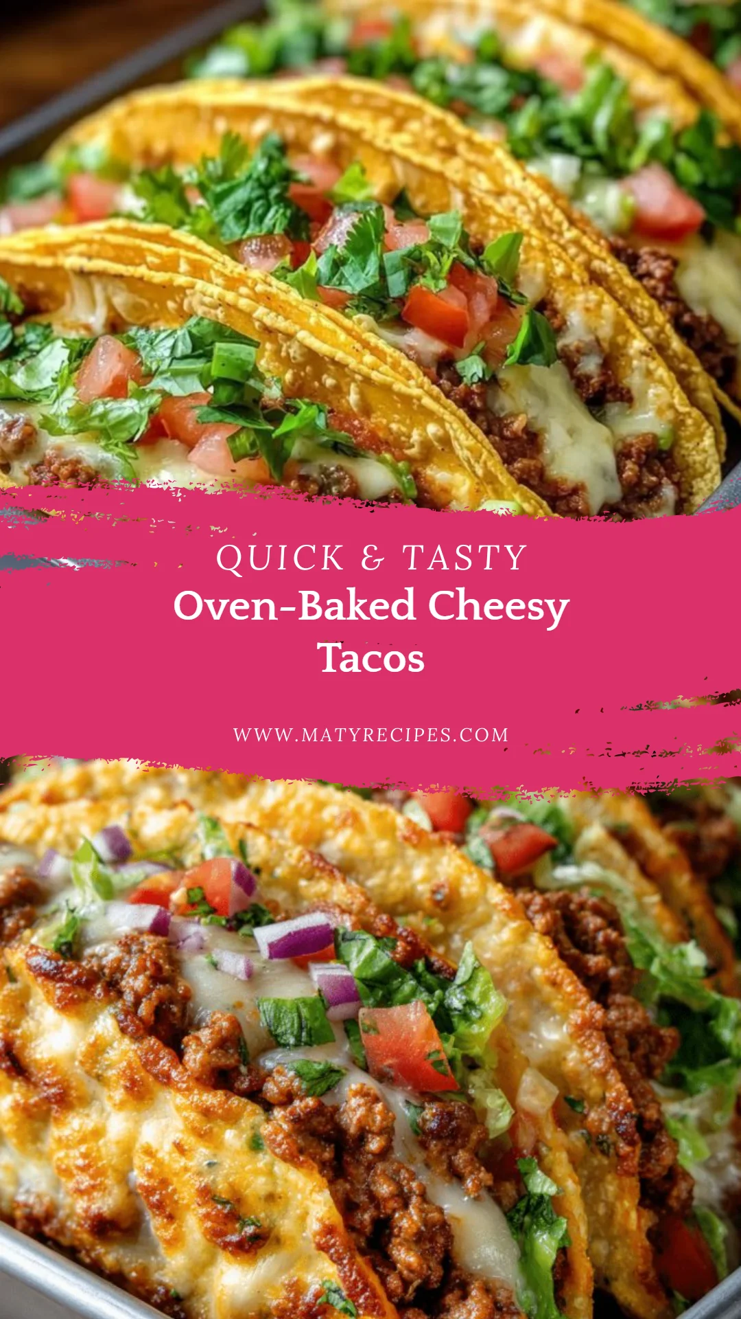 Oven-Baked Cheesy Tacos