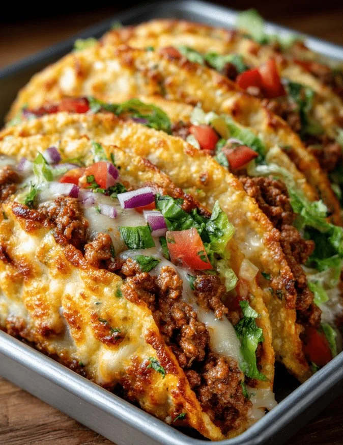 Oven-Baked Cheesy Tacos